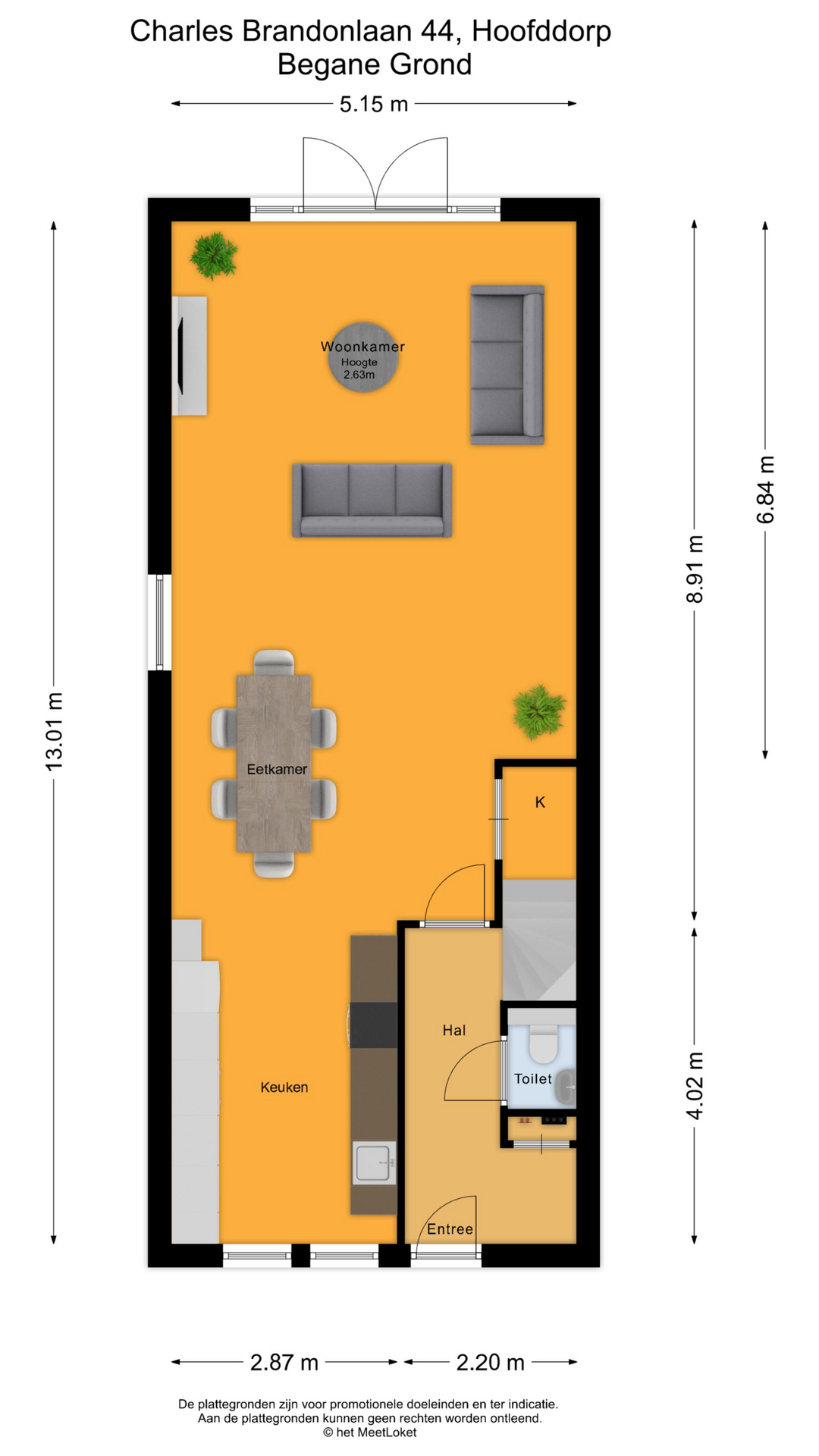 Charles Brandonlaan 44 , 2135 ZA Hoofddorp map
